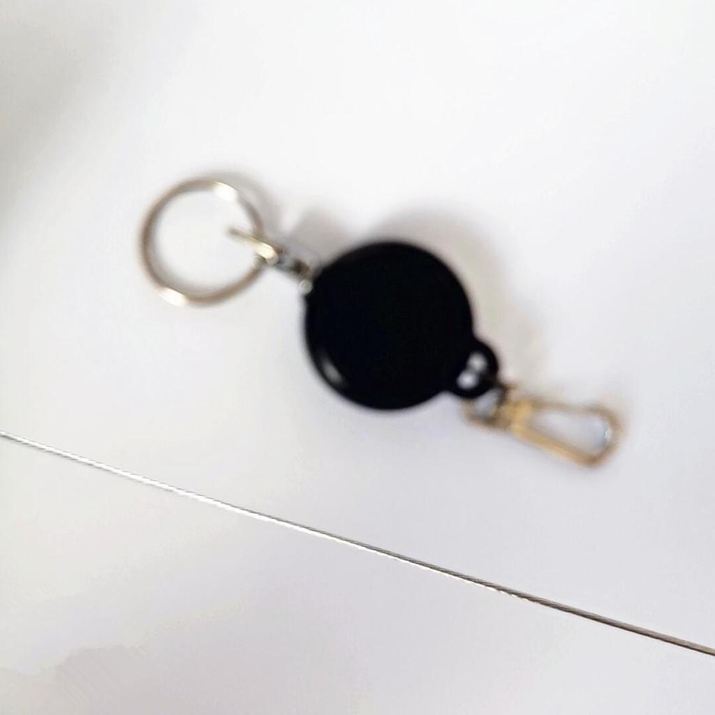 Retractable Anti-Theft Stainless Steel Wire Rope Keychain