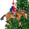 2D Acrylic Horse Christmas Ornaments Hanging Crafts Christmas Tree Horse Pendant Ornaments Party Supplies 2025 Xmas Navidad