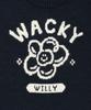 WACKY WILLY Women'S Big Lily Graphic Pullover Dark Navy