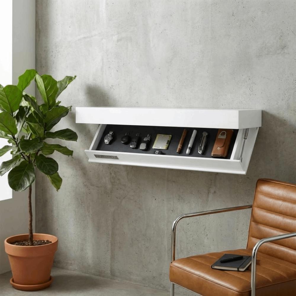 Decorative Concealed Floating Shelf Wall Mounted Secret Compartment Shelf Book Storage