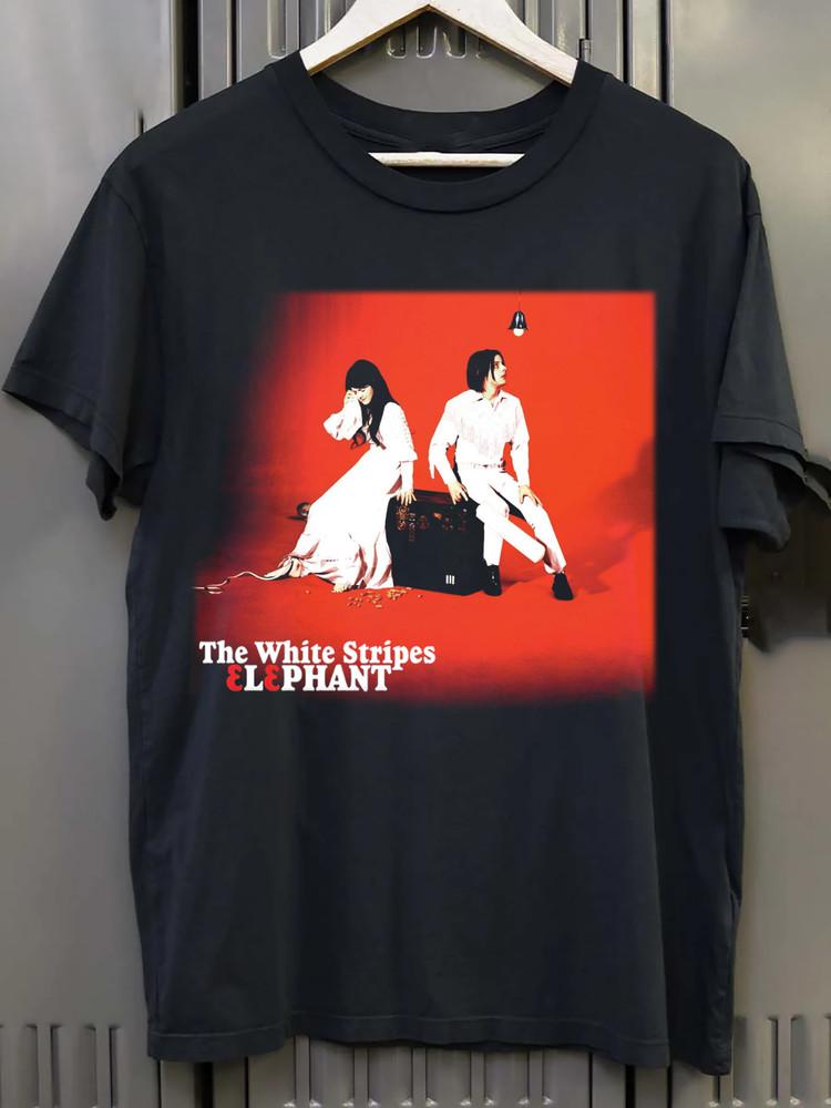 The White Stripes - Elephant Подарок для фаната Черная футболка всех размеров AC1157 Унисекс футболка S