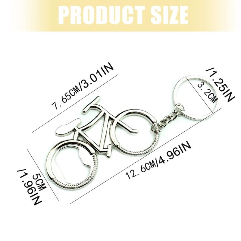 Creative Bike Keychain Bottle Opener Alloy Gift Bag Backpack Hanging Decoration For Men Cycling Enthusiasts
