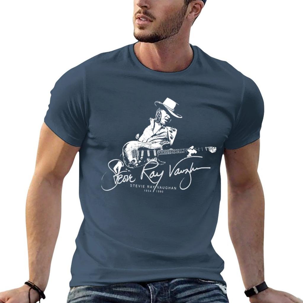 Retro Gifts Stevie Ray Vaughan TShirt Simple Graphic Design TShirt