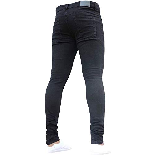 [Petit De Francais] Skinny Jeans Men's Denim Stylish Bottoms Long Length Cute Fashion Winter Outerwear Warm Warm Basic Voluminous Rider Distressed Jea