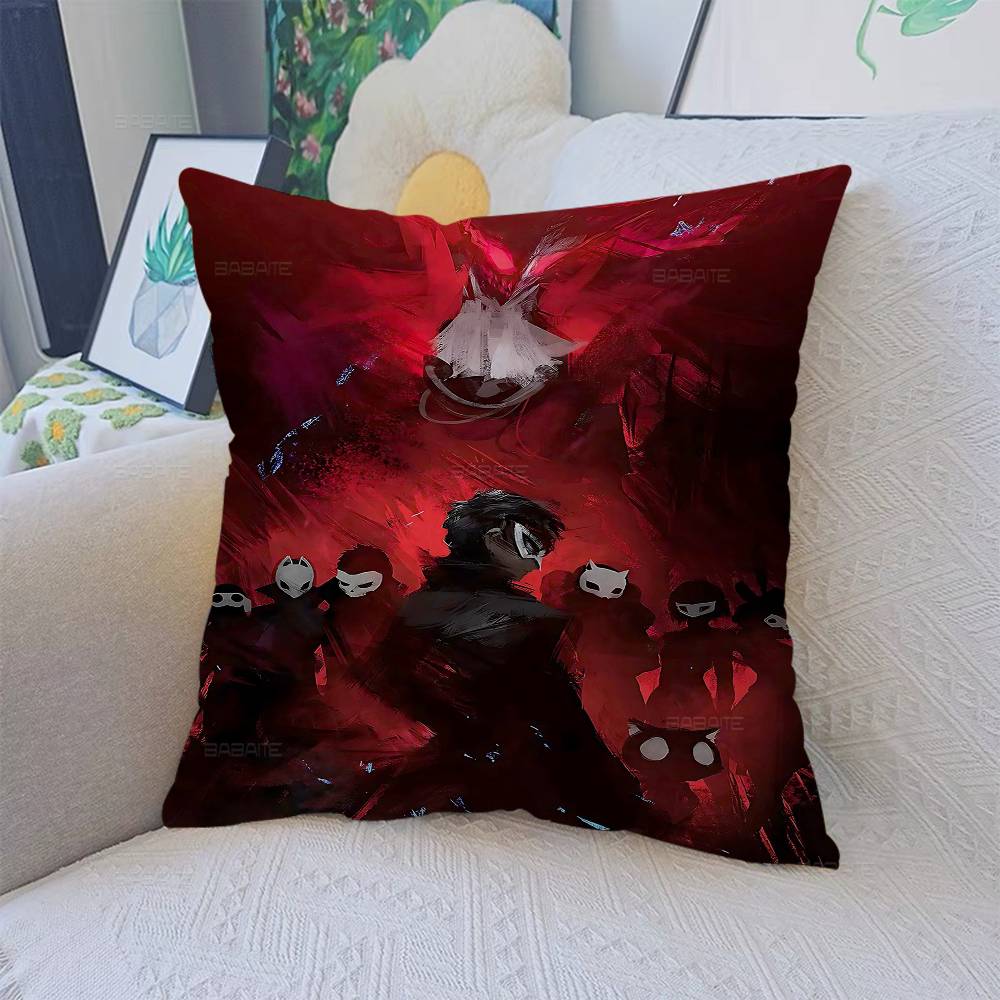 Classic Anime P-Persona 5 Cushion Cover Pillowcase Upholstery Sofa Throw Pillow Home Decor Pillowcas