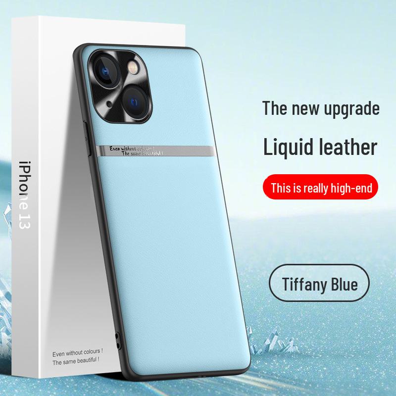 Apple 13 Flüssigleder Handyhülle: Fallschutz & Schmutzabweisende Schutzhülle - Einzelstück versandbereit