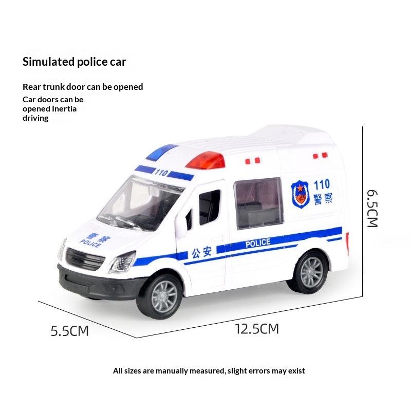 Feuerwehr Rettungswagen Polizeiauto Modellset Öffnungsbare Türen ABS Material für Kinder Pädagogisches Spielzeug Geschenke