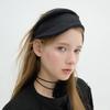 [Brown Hat]_[serre-tete] Folding Fascinator - Black