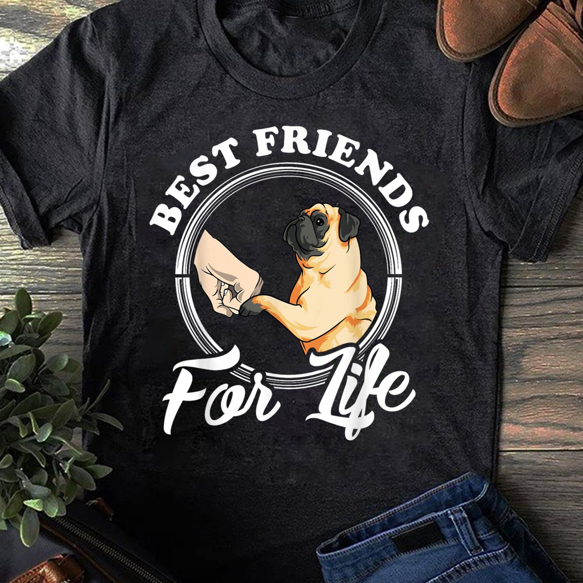 Pug Dog Lover Design Women T Shirts Cotton Tops S чёрный