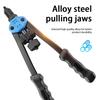 Rivet Gun 13" Hand Rivet Gun with M3-M12 Rivets Set - Double Handle Rivet Gun for Blind Rivet, Aluminum Rivet, Steel Rivet