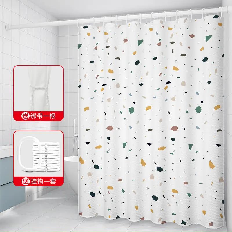 

Shower Curtains 180Cm Polyester Fabric Cartoon Printed Water Resistant With Hooks Kawaii Bathroom Curtain For Girl 71 Inches W60H190(CM)-1 Pcs