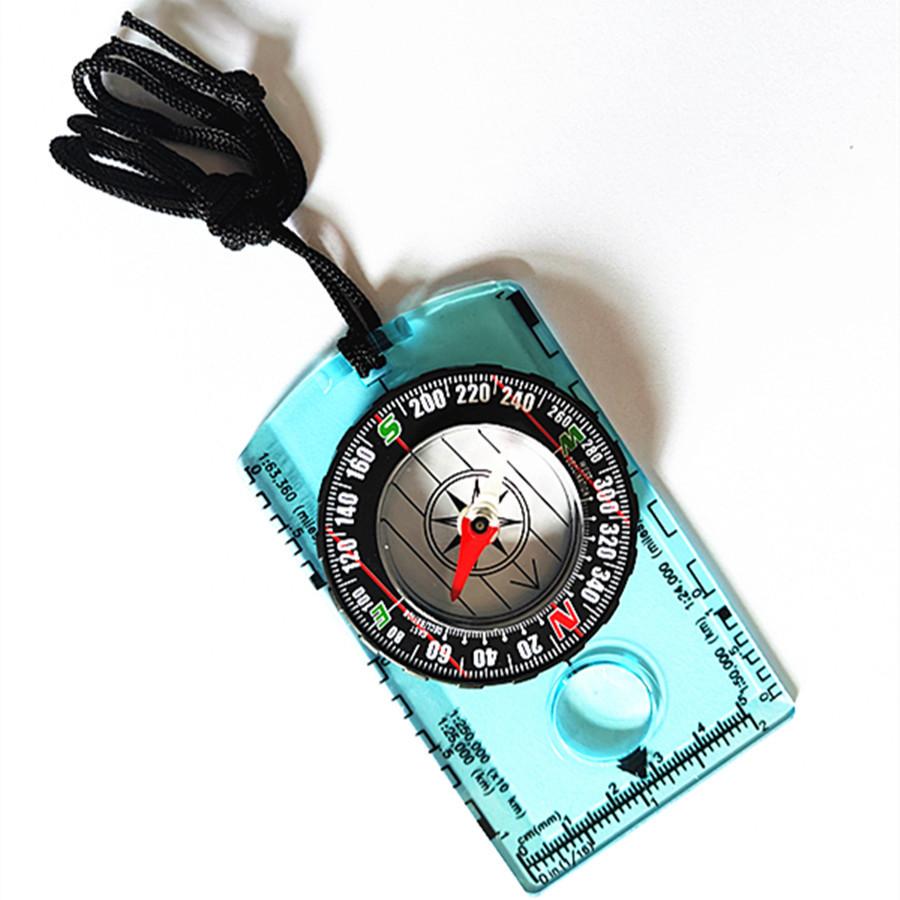 1 Pc Outdoor Field Multi-functional Compass Compass Compass Map Ruler Has A Variety of Colors