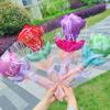 10/50Pcs Carnation Foil Balloons Valentine'S Day Rose Flower Balloon Decoration Valentine'S Day Flower Bouquet Birthday Decor