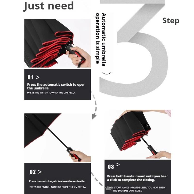 Car Automatic Folding Windproof UV Sun Protection Sunshade Umbrella For MG ZS HS ES5 S5 MG4 EV Electric MG3 MG5 MG6 MG7 ONE EZS UU333