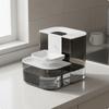 Automatic Pet Water Dispenser Smart Angled Outlet White Gray Plastic