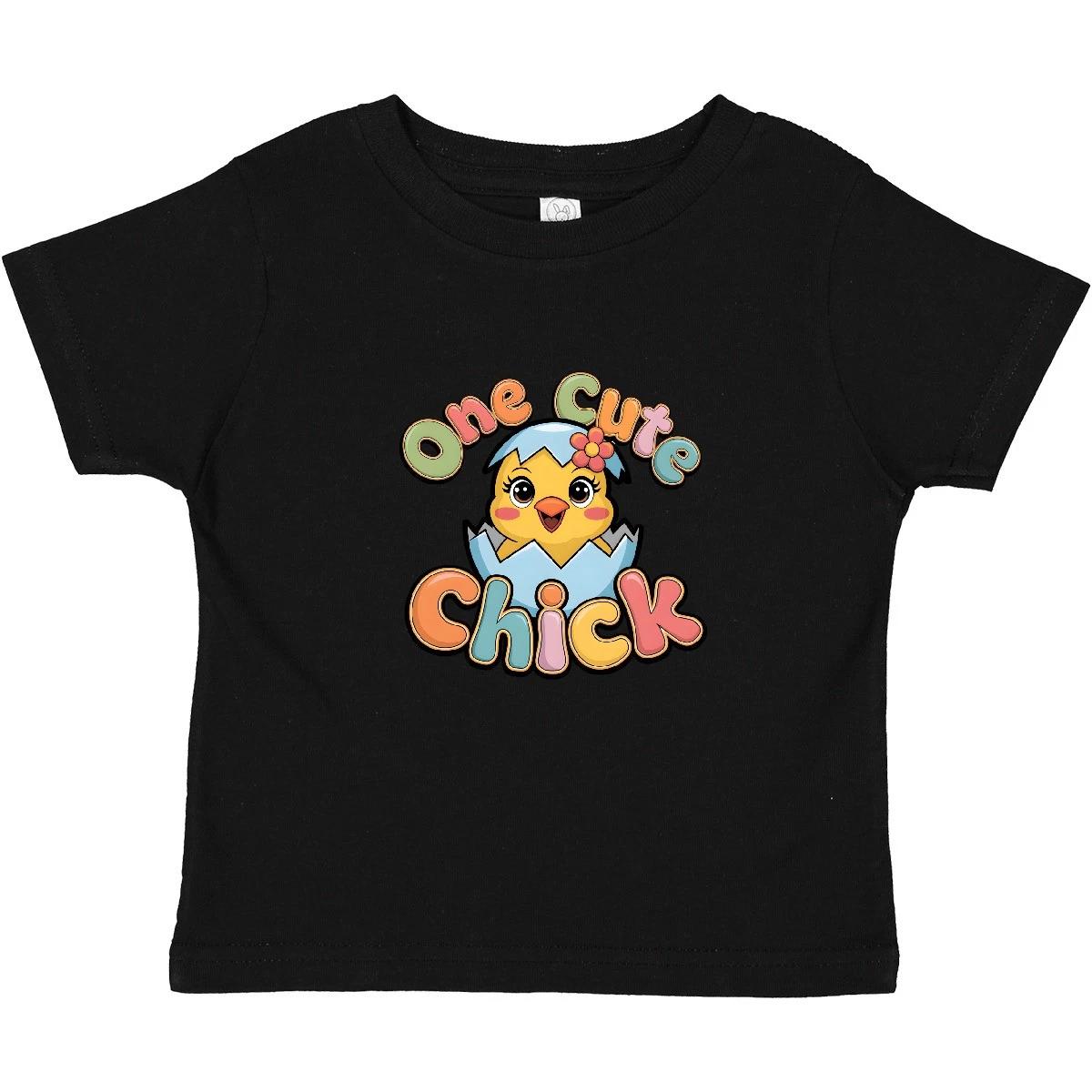 

Inktastic One Cute Chick Baby T-Shirt Chicken Infant Tees Shower Clothing 140