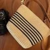 French-Style Woven Beach Tote - Versatile Single Shoulder Bag