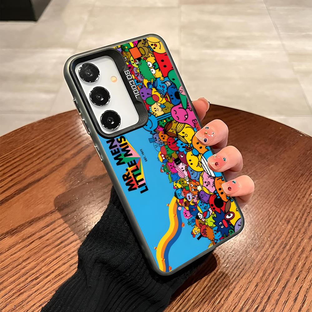 Mr Men L-little Miss Phone Case For Samsung Galaxy S25 S24 S23 S22 S21 S20 Note20 Ultra Plus Fe colored silver Cover