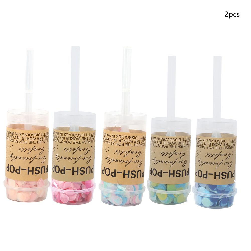 2Pcs Hand Push Mixed Confetti Wedding Birthday Festivals Decoration Accessories