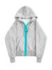 European and American wholesale contrasting colors, large zipper hooded sweater, simple and loose personality, men's and women's coats, cardigans and