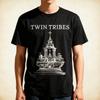 Twin Tribes Schwarzes Baumwollhemd Volle Größe S-5XL Unisex
