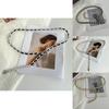 Premium Silver And Black Woven Metal Waist Chain Fashionable Women's Accessory
