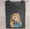 Vintage 90'er Grafisk T-shirt, Dolly Parton T-shirt, 80'er Country Musik Skjorte