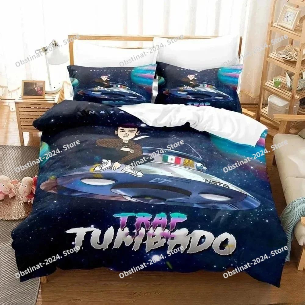Neu 3D Druck Musik B-Band Natanael Cano Bettwäsche Set Doppel Twin King Bettbezug Tröster Kissenbezug Jungen Mädchen