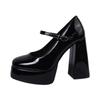 2025Thick Bottom Mary Jane Leather Shoes Women Design Punk Lolita Shoes Women Fashion Versatile Loafers Casual Zapatos De Mujer
