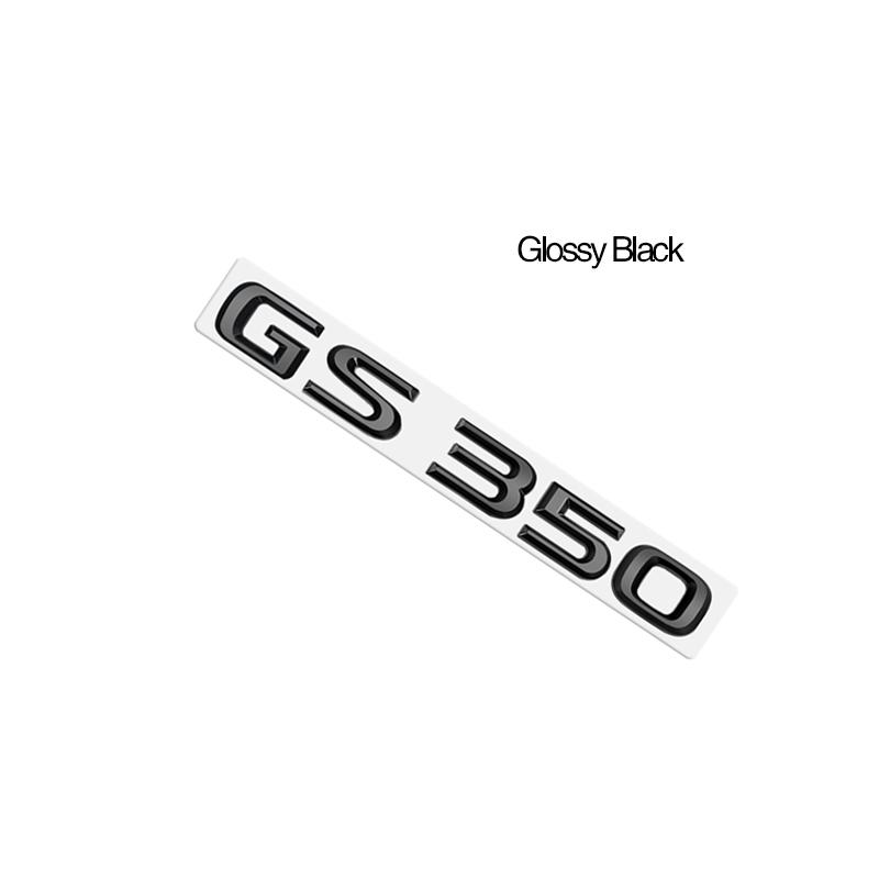 Metal Emblem Car Sticker Badge Decal Body Trunk Decor for Lexus Hybrid GS300 GS430 GS460 GX400 NX300 RX300 Glossy Black