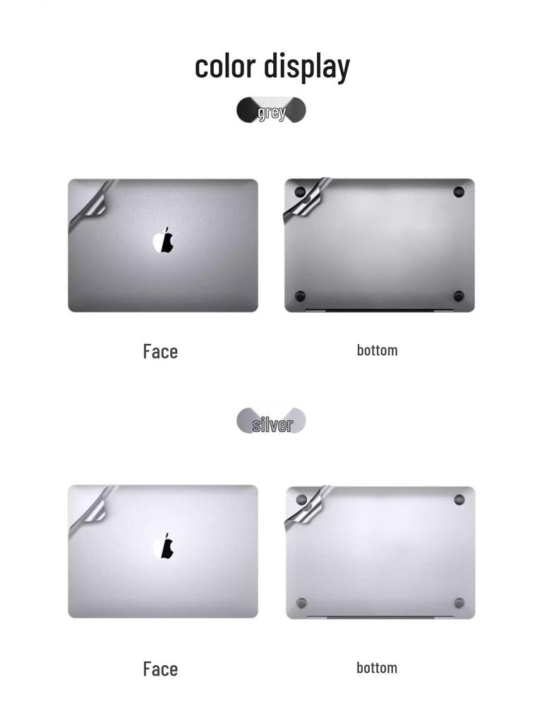 Apple için MacBook Pro/Air 13 İnç Gövde Koruyucu Çıkartma