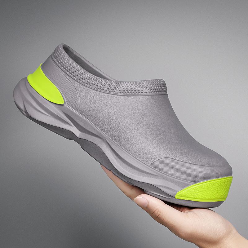 2024 NEW Winter Chef Shoes Waterproof Warm EVA Slip On Kitchen Work Shoes Anti-skid Wear-resistant Outdoor Garden Shoes for Men