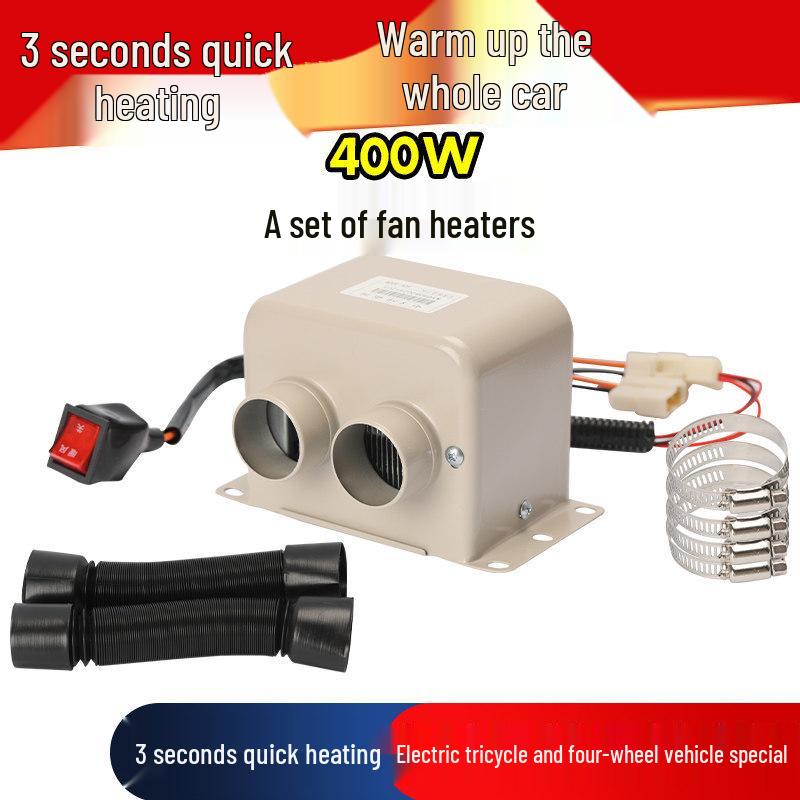 Electric Vehicle Heater Fan 48V-72V, Car Defroster & Defogger Heater