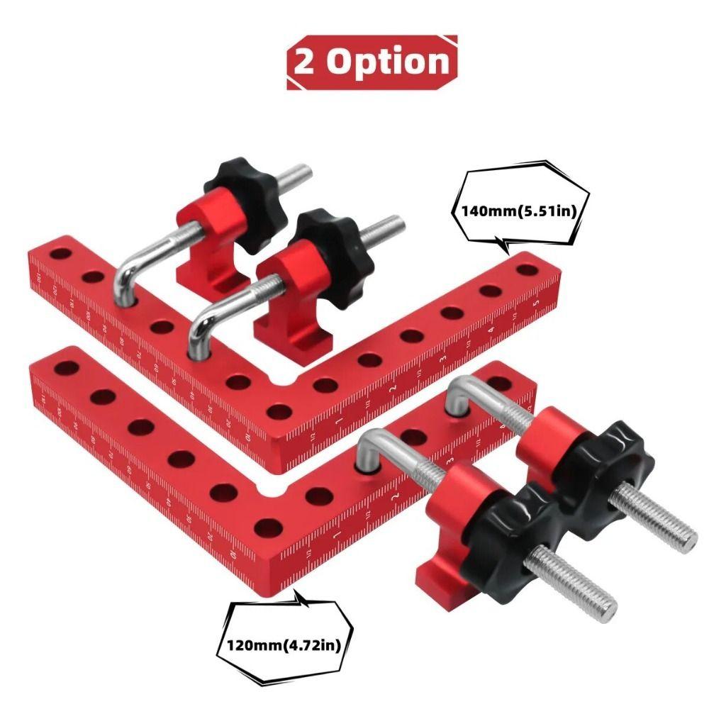 3 Pcs 90 Degrees Metal Clamps Aluminum Zinc Zinc Alloy Corner Clamping Tools Positioning Clip  Woodworking