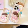Cute 3D Cartoon Windmill Girl Shockproof Back Cover Funny Soft Silicone Phone Case For iPhone 16 15 14 13 12 Pro Max Capas