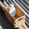 Rattan Basket Straw Storage Basket Japanese Hand-woven Baskets Large Capacity Wicker Baskets for Laundry Sundries Organizer