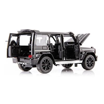 High Simulation SUV Diecast Toy Car Model Vehicle Sound Light Pull Back Kids Toys Gifts Collection