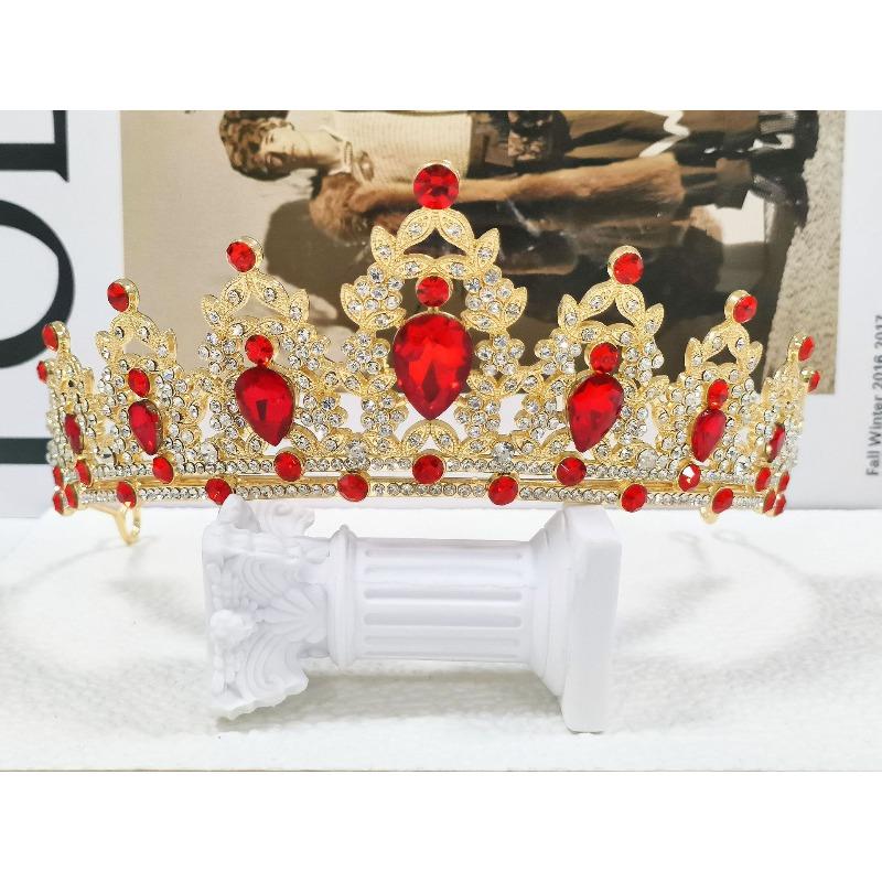 Bridal Crown Tiara Birthday Party Alloy Hairband Rhinestone Queen Hair Accessories Wedding Clothing Crown