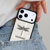 Dragonfly Insect Pattern Phone Case for iPhone 16e 15 14 13 12 17 Pro Max Plus Air 17pro Cover Coque