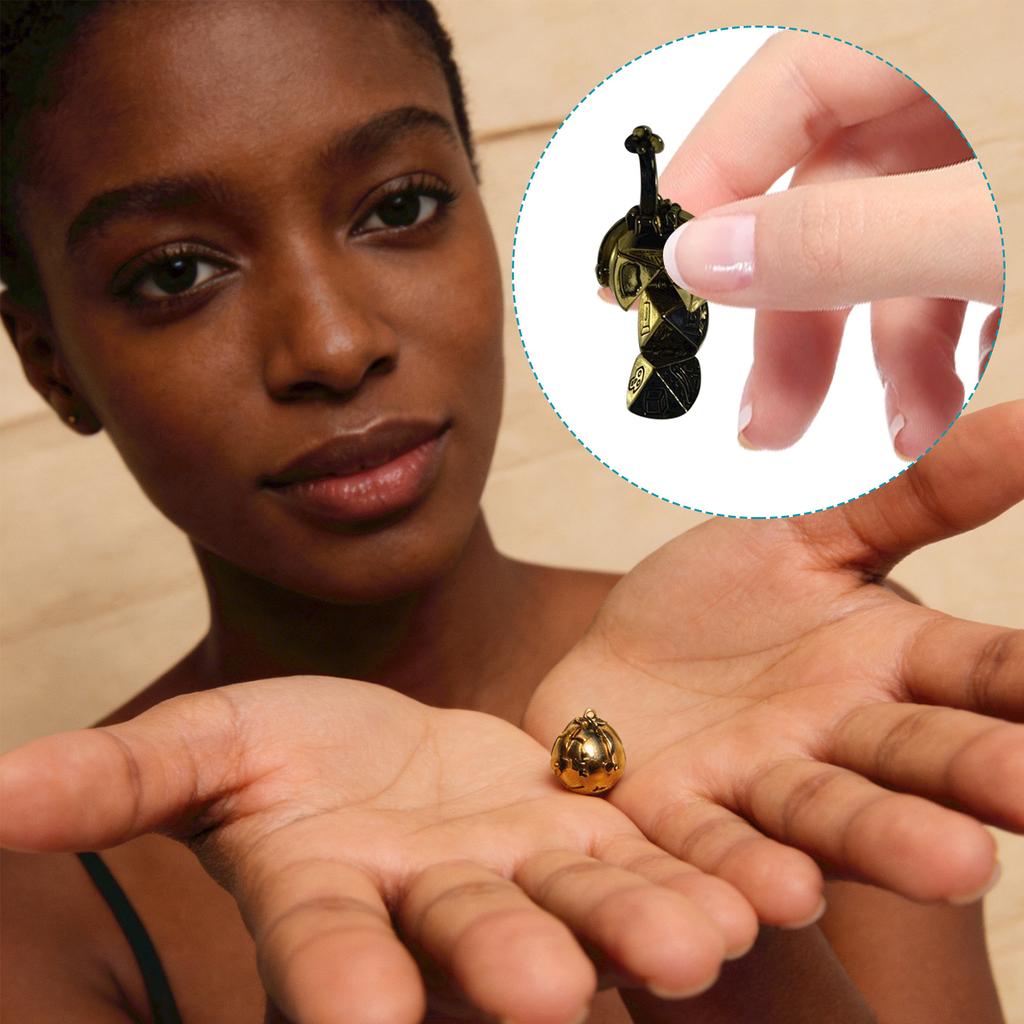 Colgante Esfera Transformable, Collar de Bola Plegable Vintage Para Hombres Mujeres, Colgante Convertible Único de Esfera a Cruz , Regalo de Joyería Transformable