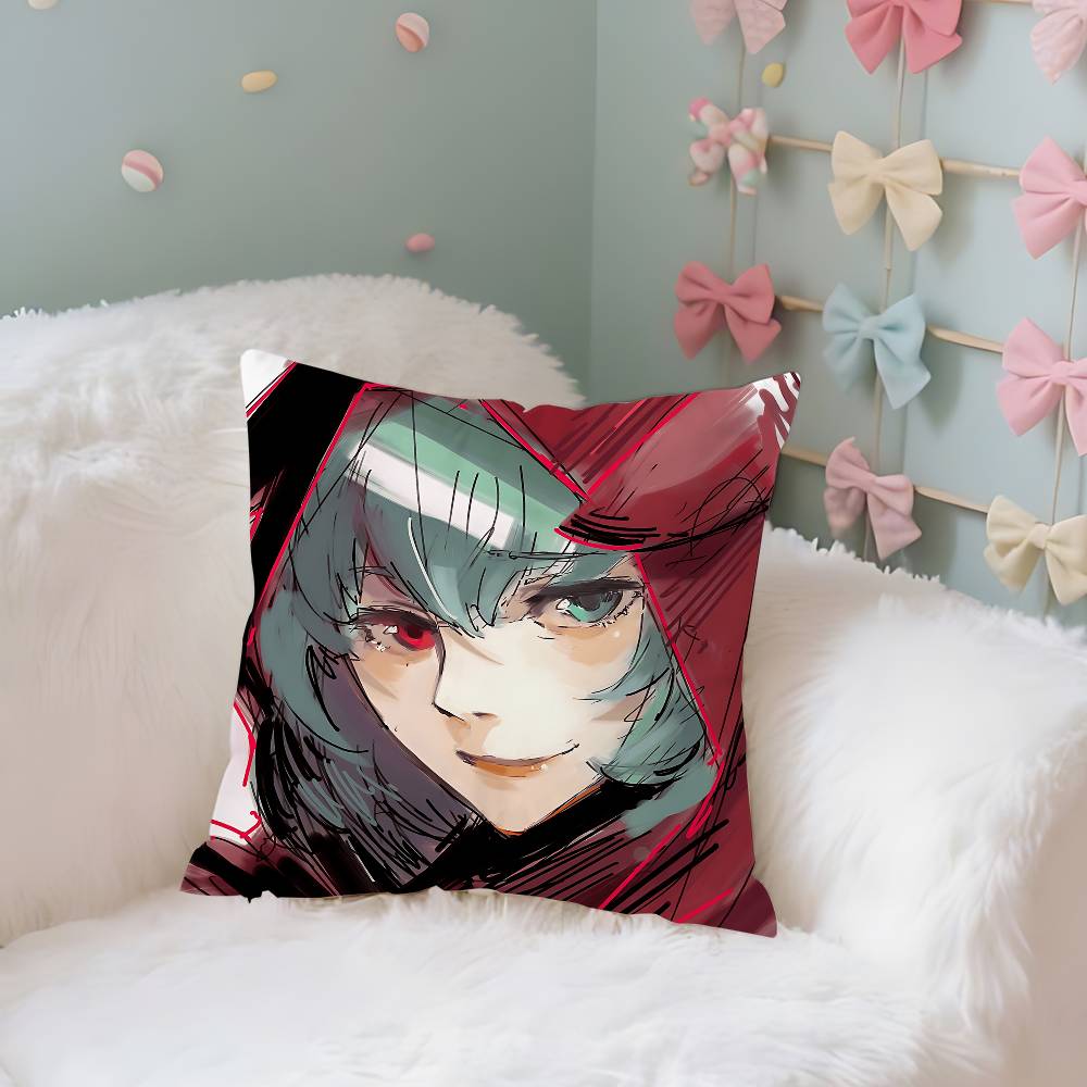AnimeYYoshimuras Case Plush Fabric Soft Pillowcase Double Sided Print Cushion Cover Household Gifts