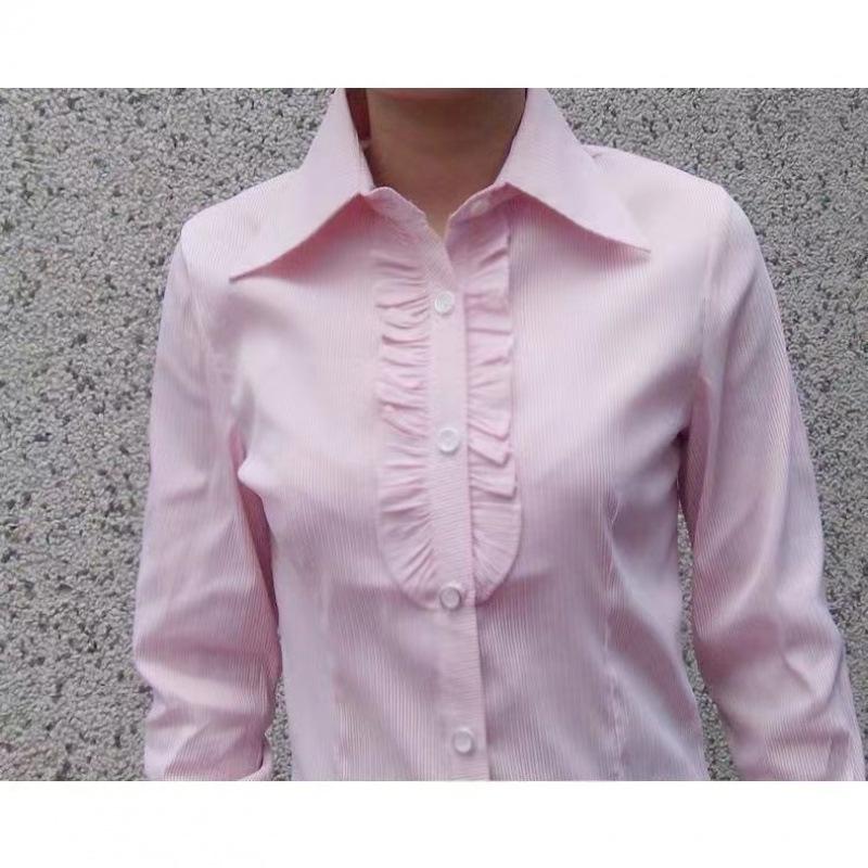 Dame Retro Rutete Langermet Skjorte - Løs Passform, Pluss Størrelse, Koreansk Stil, Vår Yttertøy