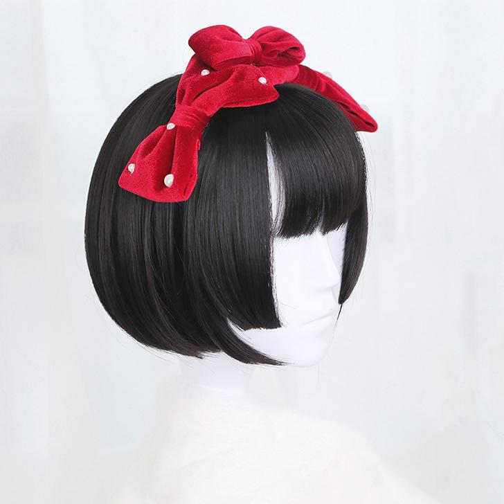 

Женский короткий парик «боб» Bybrana с челкой, синтетический парик «боб», черный парик с плечами для повседневного использования для вечеринок