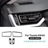 Carbon Fiber Style Air Outlet Trim for Toyota RAV4 XA50 2019-2025 LHD RHD Interior Sticker