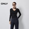 ONLY Women's Fall Halter Neck Pleated Knit Sweater