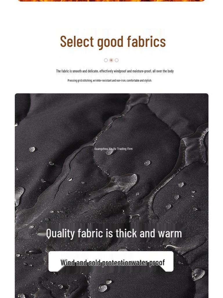 Men's Fleece-Lined Lambswool Coat - Warm, Loose-Fit Winter Jacket for Middle-Aged & Elderly