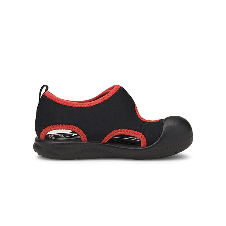 Puma Aquacat Velcro Closed Toe Flat Sports Walking Shoes Baby Shoes Black 372158-06