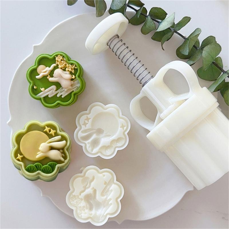 עוגיות מאפים מסורתיות חותמת ידנית תבנית עוגות ירח עוגות שעועית תבנית עוגה לכלי אפייה קינוח לאוהבי בישול