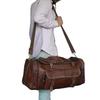 Vintage Leather Weekender Bag | Classic Duffle for Him or Her | Handmade Travel Luggage