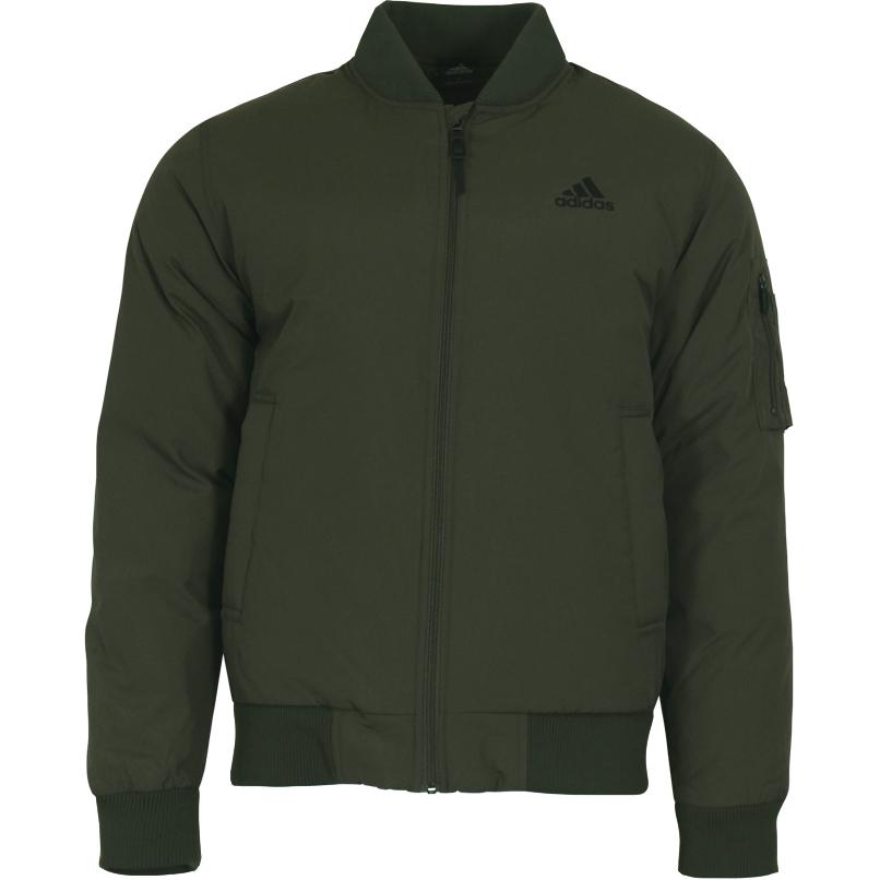 

Удобная мужская куртка с длинным рукавом и логотипом Adidas, военная зеленая куртка CK0968 L